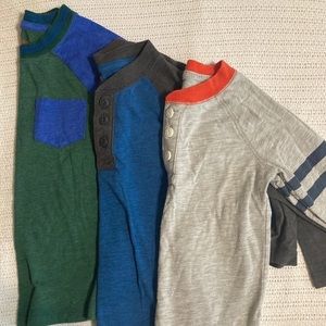 Lot of 3 Cat&Jack 4T long sleeve Shirts